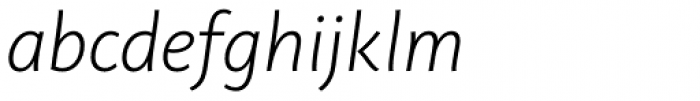 Plusquam Sans Light Italic Font LOWERCASE