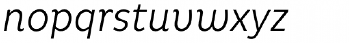 Pluto Condensed Light Italic Font LOWERCASE