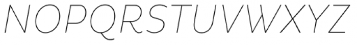 Pluto Condensed Thin Italic Font UPPERCASE