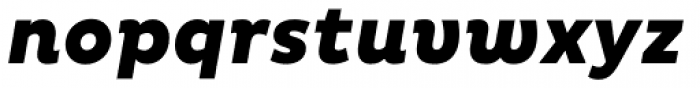 Pluto Heavy Italic Font LOWERCASE