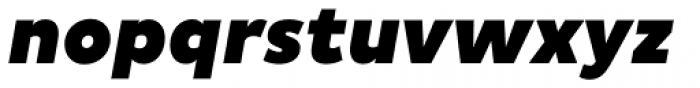 Pluto Sans Black Italic Font LOWERCASE