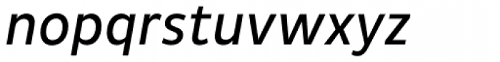 Pluto Sans Cond Italic Font LOWERCASE