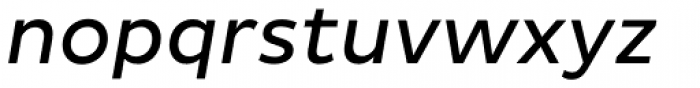 Pluto Sans Italic Font LOWERCASE