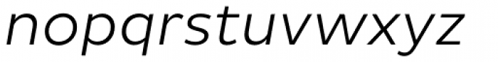 Pluto Sans Light Italic Font LOWERCASE