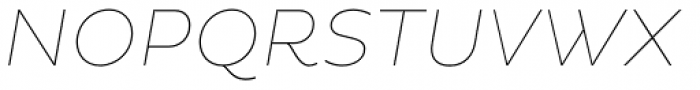 Pluto Thin Italic Font UPPERCASE