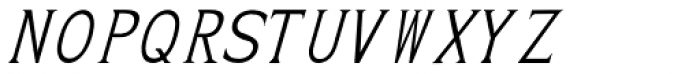 Pluton Italic Font UPPERCASE