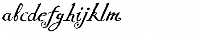 pLatinum Italic Font LOWERCASE