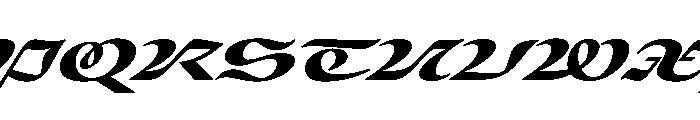Place Black Italic Extra Font UPPERCASE