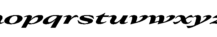 Place Black Italic Extra Font LOWERCASE