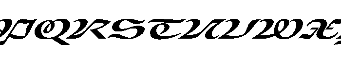 Place Bold Italic Extra Font UPPERCASE