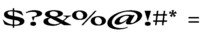 Place Bold Font OTHER CHARS