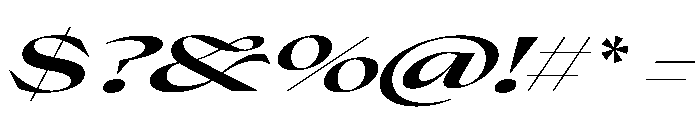 Place Display Regular Italic Extra Font OTHER CHARS