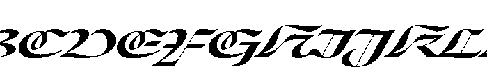 Place Display Regular Italic Extra Font UPPERCASE