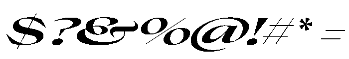 Place Display Regular Italic Font OTHER CHARS