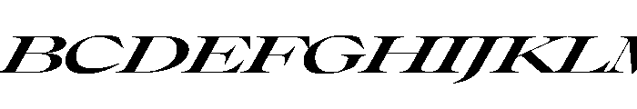 Place Display Regular Italic Font UPPERCASE