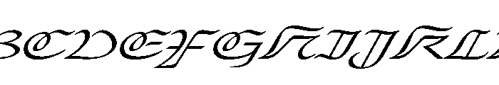 Place Light Italic Extra Font UPPERCASE