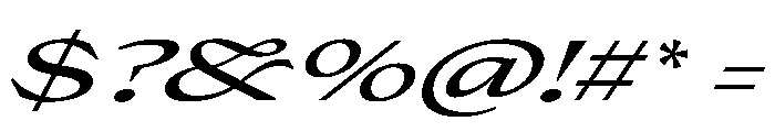 Place Regular Italic Extra Font OTHER CHARS