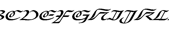Place Regular Italic Extra Font UPPERCASE