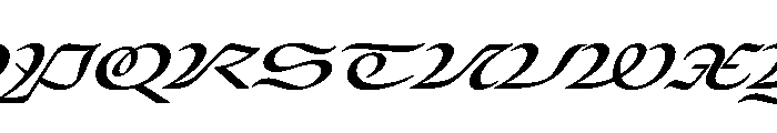 Place Regular Italic Extra Font UPPERCASE