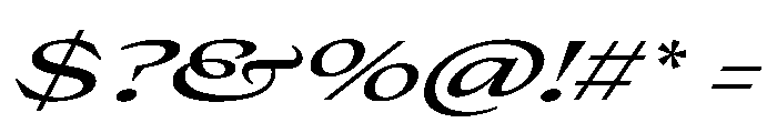Place Regular Italic Font OTHER CHARS