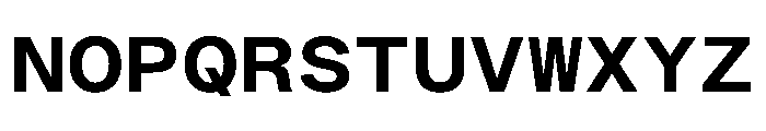 PlaidMono L Font UPPERCASE
