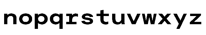 PlaidMono L Font LOWERCASE