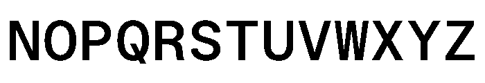 PlaidMono M Font UPPERCASE