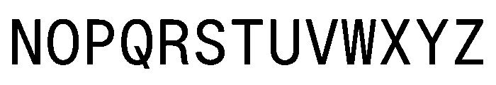 PlaidMono S Font UPPERCASE