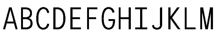 PlaidMono Xs Font UPPERCASE