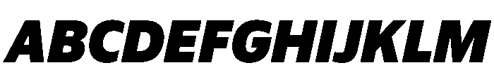 Plang BlackItalic Instance Font UPPERCASE