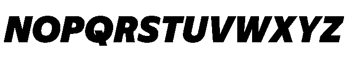 Plang BlackItalic Instance Font UPPERCASE