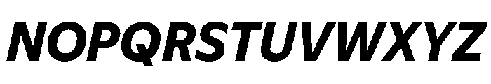 Plang BoldItalic Instance Font UPPERCASE