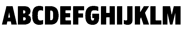 Plang CondensedBlack Instance Font UPPERCASE