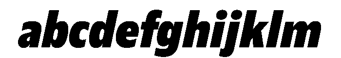 Plang CondensedBlackItalic Instance FONT