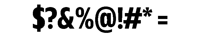 Plang CondensedBold Instance Font OTHER CHARS