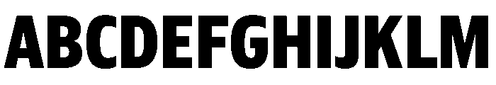 Plang CondensedExtraBold Instance Font UPPERCASE
