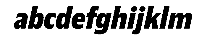 Plang CondensedExtraBoldItalic Instance FONT