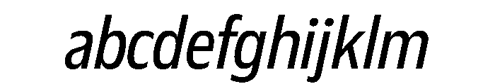 Plang CondensedItalic Instance FONT