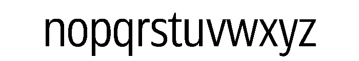 Plang CondensedLight Instance Font LOWERCASE