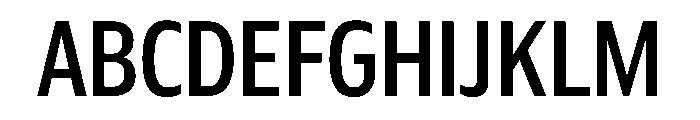 Plang CondensedMedium Instance Font UPPERCASE