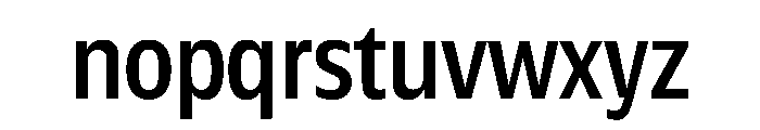 Plang CondensedMedium Instance Font LOWERCASE