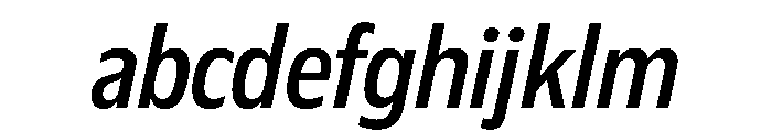 Plang CondensedMediumItalic Instance FONT