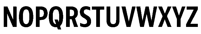 Plang CondensedSemiBold Instance Font UPPERCASE