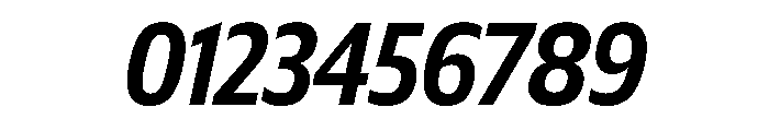 Plang CondensedSemiBoldItalic Instance Font OTHER CHARS
