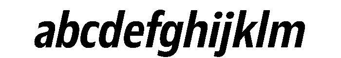 Plang CondensedSemiBoldItalic Instance FONT