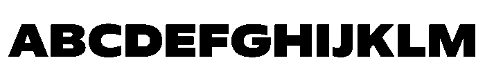 Plang ExpandedBlack Instance Font UPPERCASE