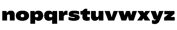 Plang ExpandedBlack Instance Font LOWERCASE