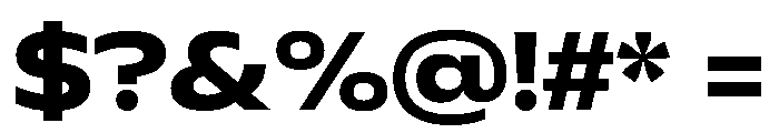 Plang ExpandedBold Instance Font OTHER CHARS