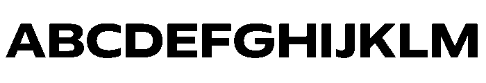 Plang ExpandedBold Instance Font UPPERCASE