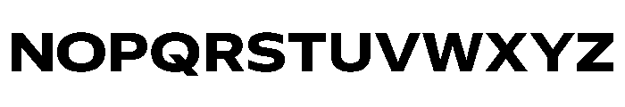 Plang ExpandedBold Instance Font UPPERCASE